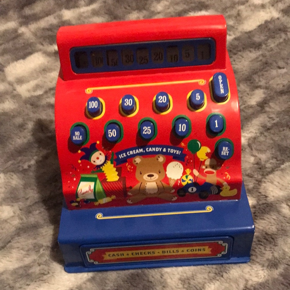 Schylling Tin Cash Register Pretend Play Toy